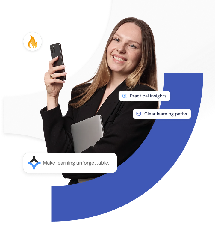 Grafika hero Mentingo z prowadzącą i kluczowymi funkcjami