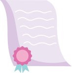Illustration of a course completion certificate